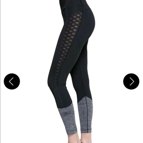 adidas By Stella McCartney- Black/Grey Ultra Climacool leggings - Picture 1 of 9